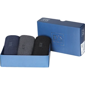 D'S Damat Bambu 3lü Çorap Set Gri-Siyah-Laci