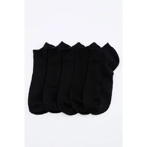 Black Arden Socks 5 Çift Siyah Erkek Kısa Çorap 40-44 Numara BT-0522