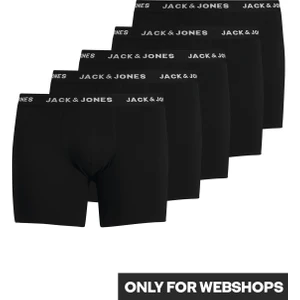 Jack & Jones 5'li Düz Renk Logolu Boxer-12194944