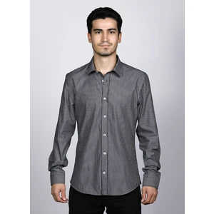 Pamuk Slim Fit Premium Serisi Çizgili Klasik Gömlek 22126