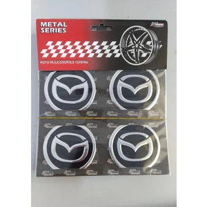 Mazda Alüminyum Yapıştırma Jant Göbeği 4 Lü 60MM
