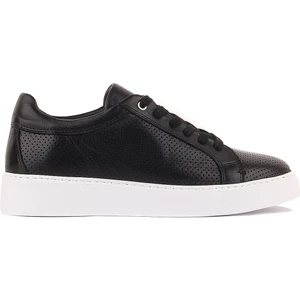 Sail Lakers - Siyah Deri Bağcıklı Erkek Sneaker