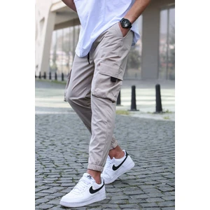 Bej Kargo Cep Erkek Jogger Pantolon 5461