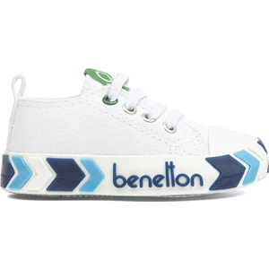 Benetton® | BN-30642 - 3394 Beyaz Lacivert - Çocuk Spor Ayakkabı