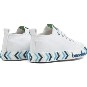 Benetton® | BN-30640 - 3394 Beyaz Mavi - Çocuk Spor Ayakkabı