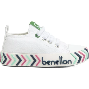 Benetton® | BN-30640 - 3394 Beyaz Yeşil - Çocuk Spor Ayakkabı