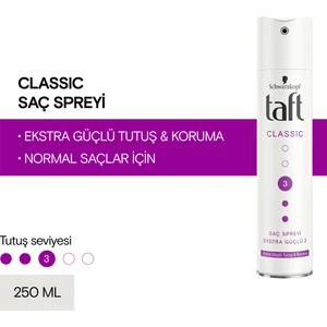 Classic Ekstra Güçlü Sprey 250 Ml 1 Adet Saç Spreyi