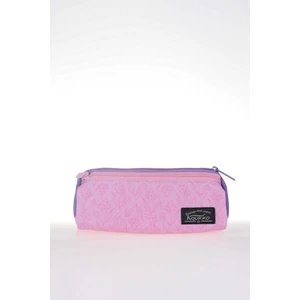 Wıchlight 3 Bölmeli Kalem Çantası Pink Flowers (K2318)