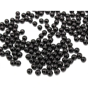 Inci Boncuk Delikli Tam Siyah 8 mm 500 gr