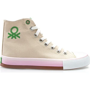 Benetton® | BN-30189 - 3374 Bej - Kadın Spor Ayakkabı