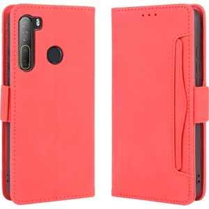 Htc Desire Için 20 Pro Deri Kılıf Kırmızı