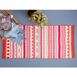 English Home Multi Colors Dokuma Kilim 80 x 150 cm Kırmızı