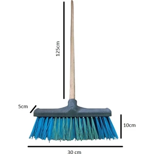 Sert Fırça Süpürge 30 cm ( Saplı )