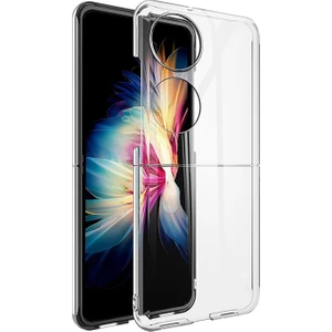 Huawei P50 Pocket Sert Kristal Kapak Koruma Kılıf - Şeffaf
