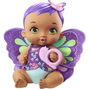 My Garden Baby Kelebek Bebeğimin Bakım Zamanı - Mor Saçlı Bebek (30 cm), Tekrar Kullanılabilir Bez, Kıyafet ve Kanatları ile, 3 Yaş ve Üzeri GYP11