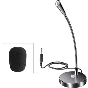 Mc W33 Masaüstü 3.5mm Jack Mikrofon Podcast Yayın Mikrofonu AL+35059