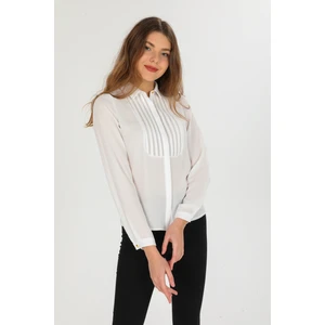 Pera Moda Önü Dantel Detaylı Gömlek