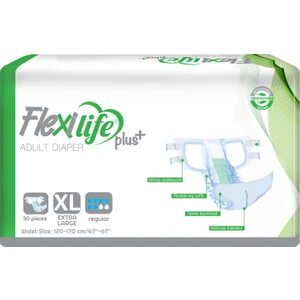 Flexi Life Yetişkin Hasta Bezi Bel Bantlı Tekstil Yüzeyli XL Ekstra Büyük (30 Adet)