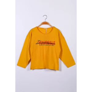 Kız Çocuk Baskılı T-Shirt (4-12YAŞ)