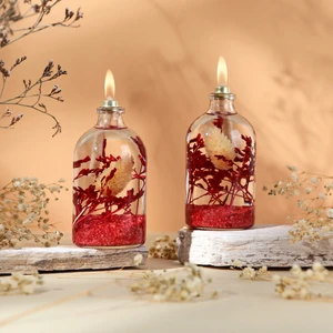 Imperiums Dekoratif Kandil Mum 100 ml Kırmızı 2'li Set