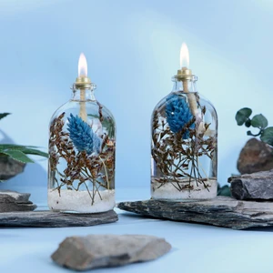 Imperiums Dekoratif Kandil Mum 100 ml Beyaz 2'li Set