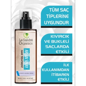 Le Sandre Organics Argan Bakımı 100 ml - Saç Bakım Yağı