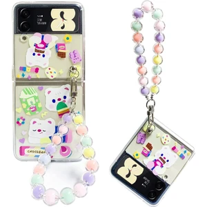 Samsung Galaxy Z Flip 3 5g 2021 Case Için Ring ile Kılıf Stand Koruyucu Kapak (Yurt Dışından)