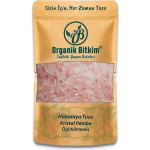 Organik Bitkim Himalaya Tuzu (Kristal) Berrak, Pembe  1000 gr