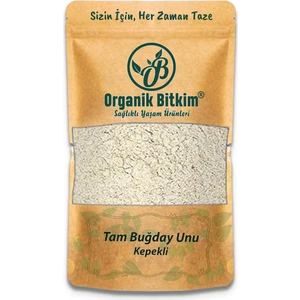 Organik Bitkim Tam Buğday Unu Kepekli 500 gr