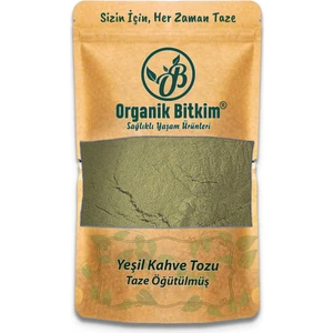 Organik Bitkim Yeşil Kahve Toz 1000 gr Doğal Taze