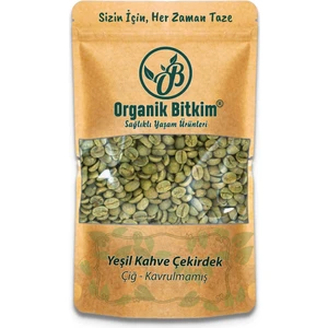 Organik Bitkim Yeşil Kahve Çekirdek Çiğ Tane 150 gr Doğal Taze