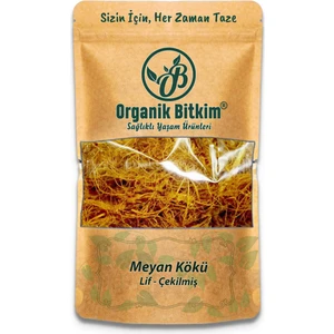 Organik Bitkim Meyan Kökü (Lif - Sıyrılmış - Çekilmiş) 500 gr Doğal Taze