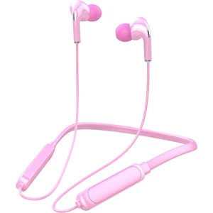 Boyun Askılı Su Geçirmez Bluetooth Kulaklık - Pembe (Yurt Dışından)