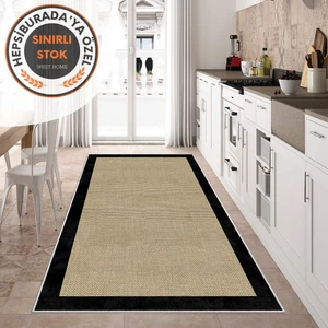 West Home Dijital Baskı Yıkanabilir Kaymaz Taban Salon Halısı Mutfak Halısı Yolluk