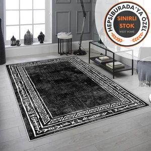 West Home Dijital Baskı Yıkanabilir Kaymaz Taban Salon Halısı Mutfak Halısı Yolluk
