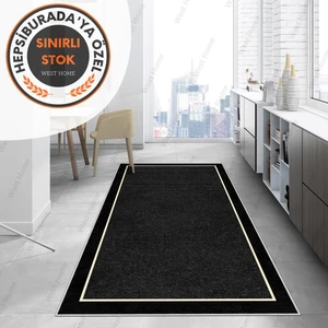 West Home Dijital Baskı Yıkanabilir Kaymaz Taban Salon Halısı Mutfak Halısı Yolluk