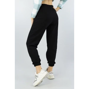 DAXİS Sportwear Company  Kadın Siyah Yüksek Belli Jogger Eşofman Altı