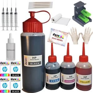 Hp C4740 C4780 C4783 (300) Kartuş Dolum Seti  500ML SİYAH+3X100ML Renkli Mürekkep