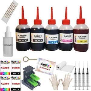 Canon MP272 MP280 MP282 (Pg 510 cl 511) Kartuş Dolum Seti 5 Li Set 5X100ML Mürekkep