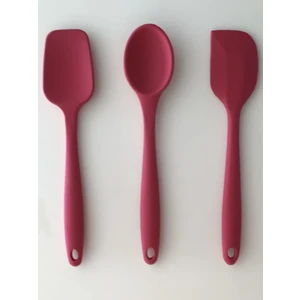 Bybirgül Büyük Boy Silikon Spatula+Kaşık(Set)