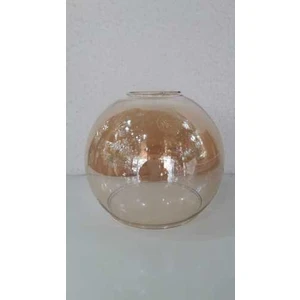 Ada Avize Avize Camı Top Bal Rengi Düz Desenli E27 (Boy 11CM.ORTA Çap 12CM)