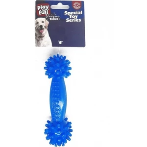 PF-4020- Dumbell Şeklinde Tırtıklı Plastik Köpek Oyuncağı 12X4 cm