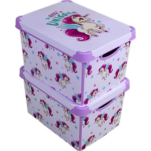 Style Box Unicorn Dekoratif Kutu Set - 2x 20 Litre