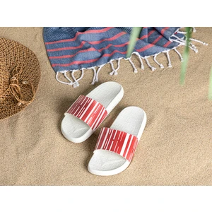 English Home Marine Stripe Kadın Plaj Terlığı 37 Kırmızı