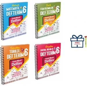 Arı Yayıncılık 6.Sınıf Defterim Serisi Set (Türkçe,Matematik,Fen,Sosyal)