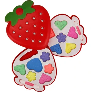 Çilek Kutulu 2 Katlı Makyaj Seti - Kırmızı Çilek