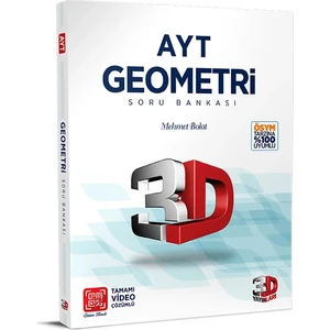 3D Yayınları AYT Geometri Soru Bankası Tamamı Video Çözümlü