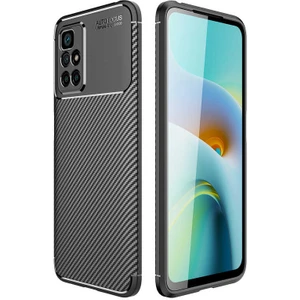 Xiaomi Redmi 10 2022 Uyumlu Kılıf Karbon Tasarım Kamera Korumalı Silikon Telefon Kılıfı Kapak