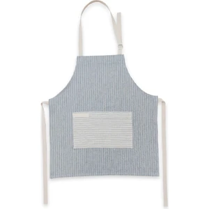 Ödel Home Buldan Keteni Çizgili Desenli Cepli Mutfak Önlüğü
