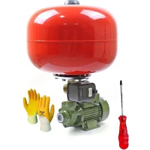 Schutzenger QB60 24 Lt Tank Santrifüj Otomatik Hidrofor Pompa Paket Hidrofor 0,5 Hp Set Scqbful